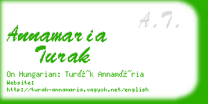 annamaria turak business card